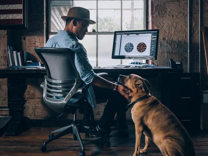 Engineer with laptop